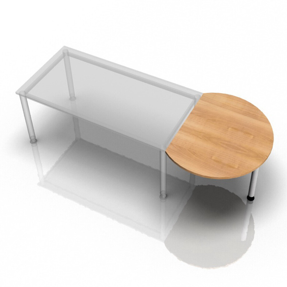 JA80 - Aanschuiftafel 80x100 Walnoot afbeelding 1