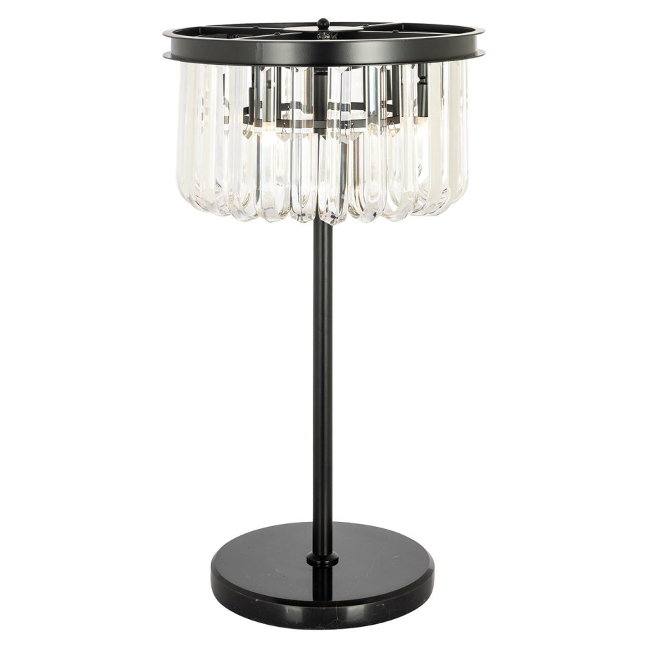 Richmond Tafellamp 'Bessy' Crystal, 4-lamps afbeelding 1