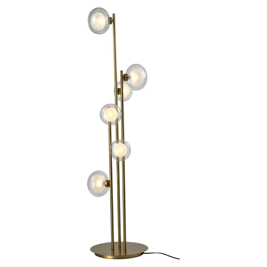 Richmond Vloerlamp 'Luva' 6-lamps, kleur Brushed Gold afbeelding 1