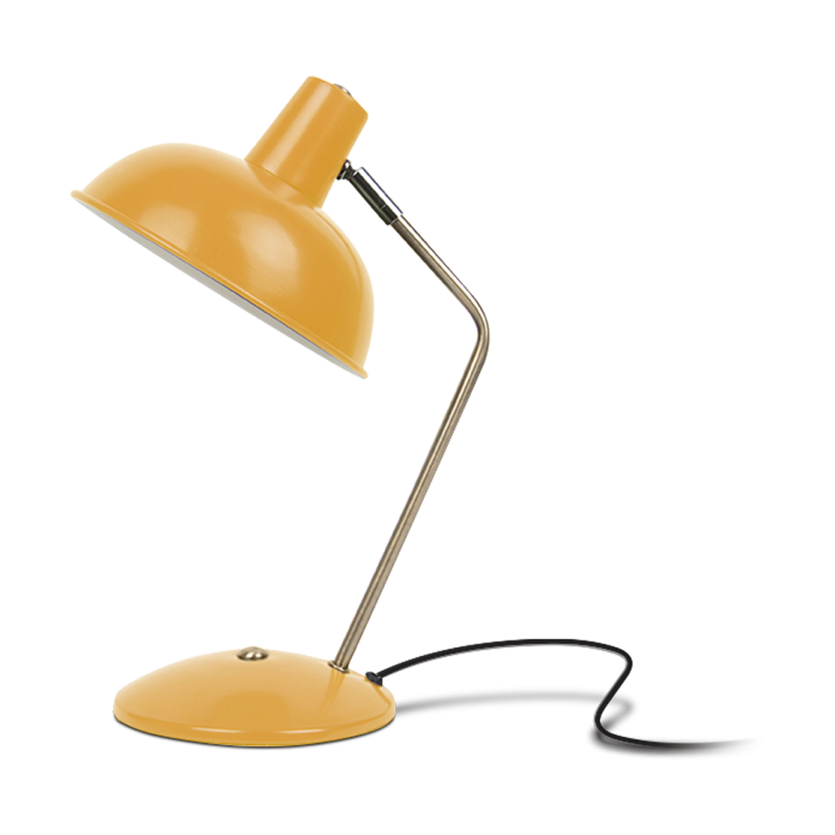 Hood tafellamp geel - Ø 19,5 cm afbeelding 1