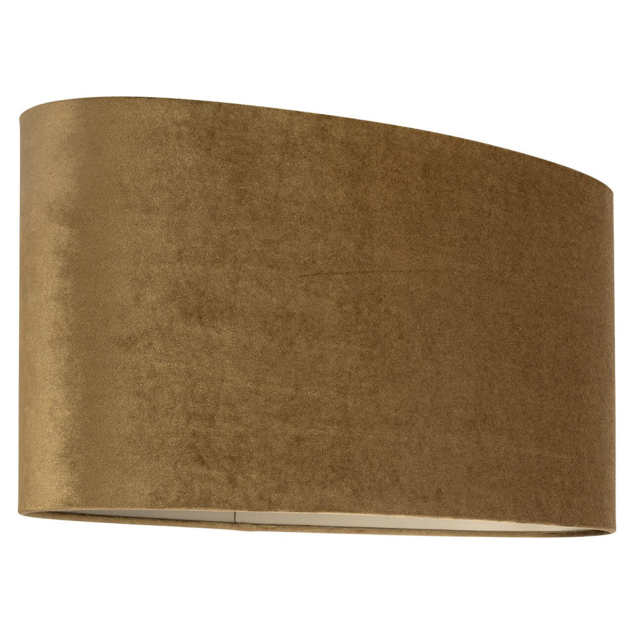 Richmond Lampenkap 'Addy' Velvet, 60 x 25cm, kleur Goud afbeelding 1