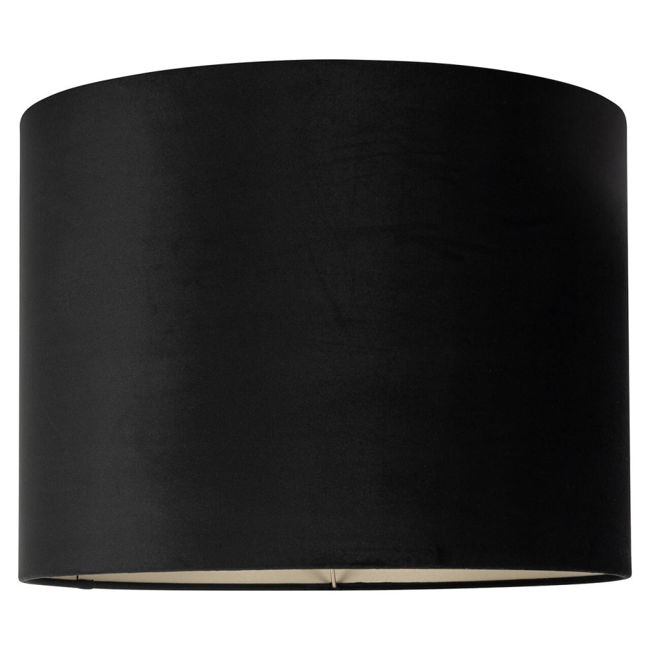 Richmond Lampenkap 'Maddy' Velvet, 40cm, kleur Zwart afbeelding 1