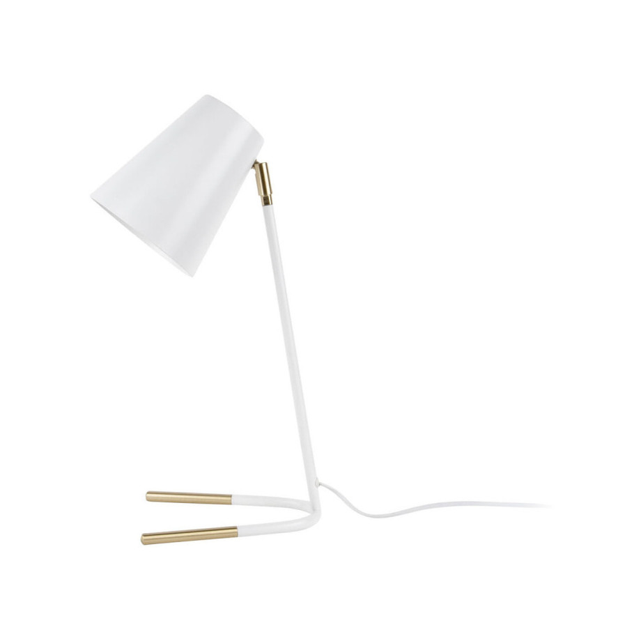 Leitmotiv Tafellamp 'Noble' 46cm hoog, kleur Wit afbeelding 1