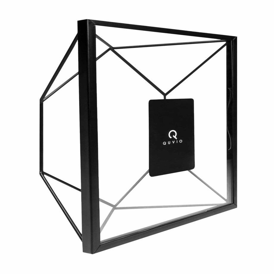 QUVIO Fotolijst - 6,5 x 15 x 15 cm - Hexagon - Zwart afbeelding 1