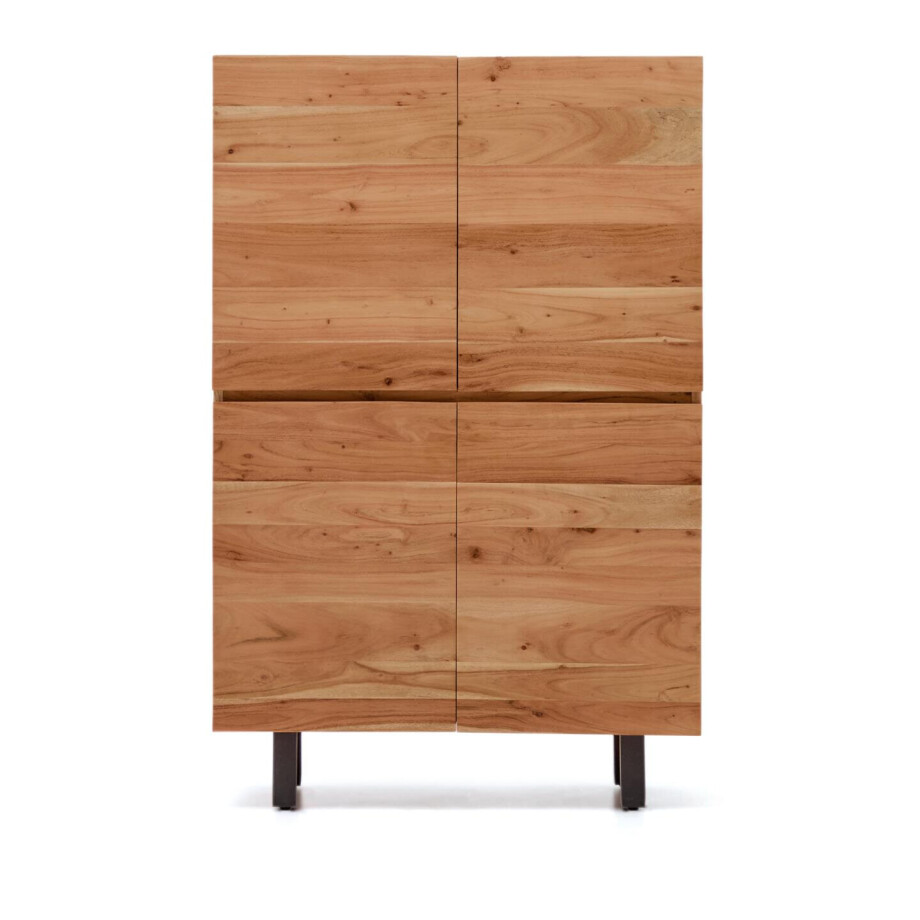 Kave Home Opbergkast 'Uxue' Acaciahout, 155 x 100cm afbeelding 