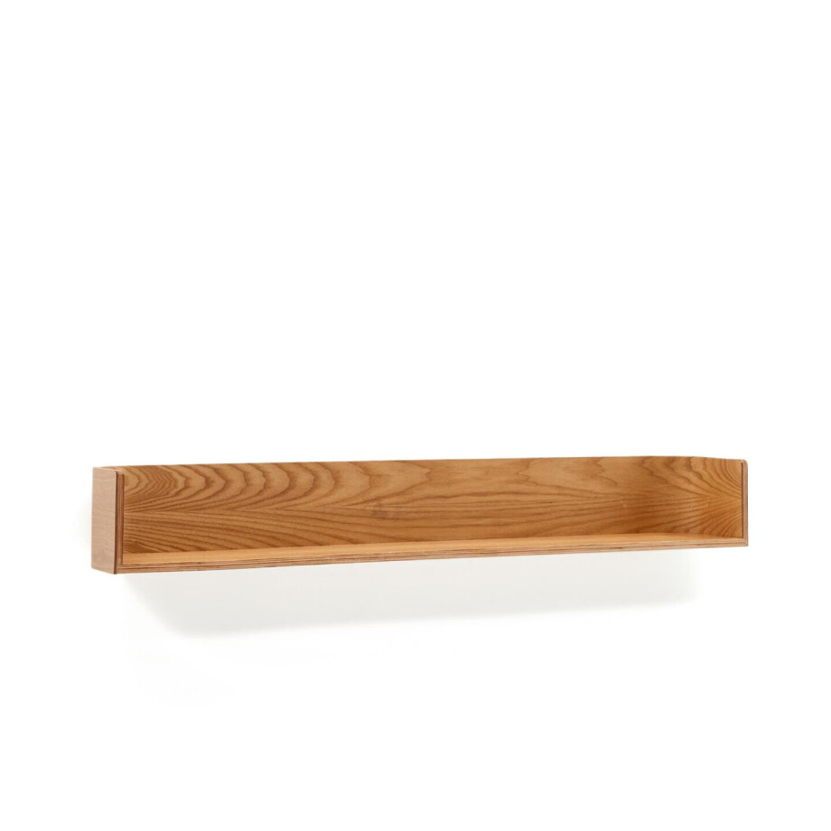 Kave Home Wandplank 'Octavia' Essenhout, 120cm Kave Home Wandplank 'Octavia' Essenhout, 120cm afbeelding