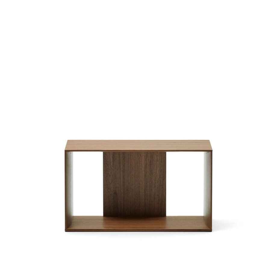 Kave Home Modulair Wandrek 'Litto' Walnoot, 38 x 67cm Kave Home Modulair Wandrek 'Litto' Walnoot, 38 x 67cm afbeelding 1