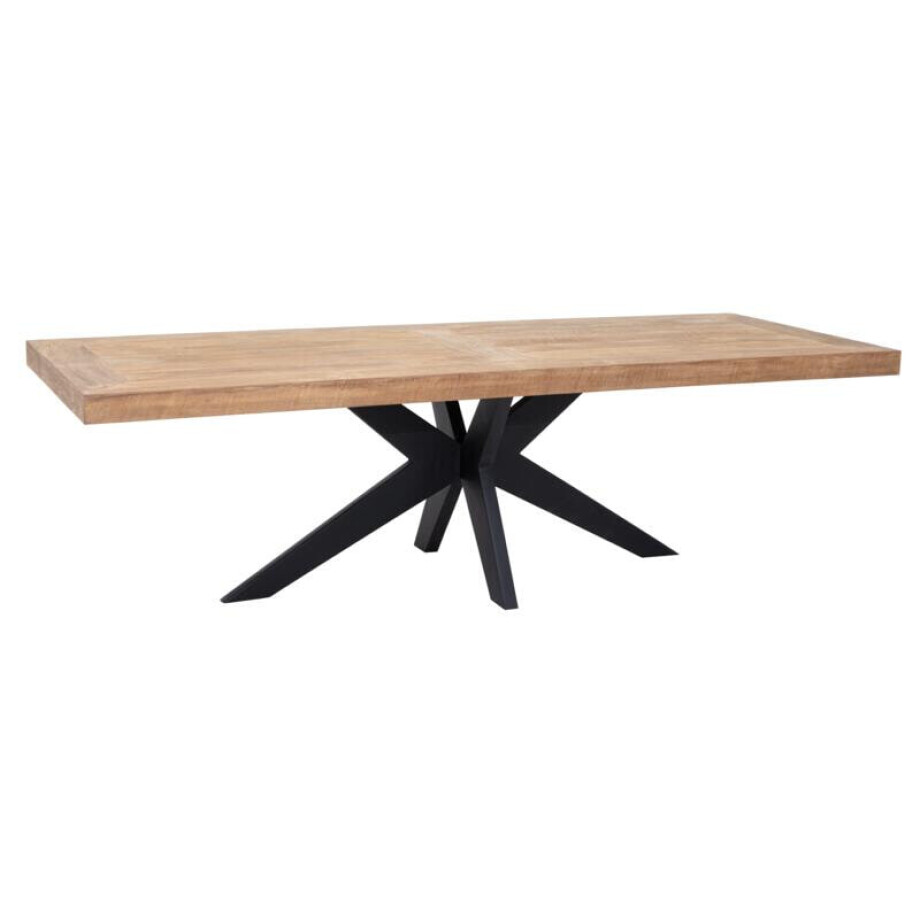 DTP Home Eettafel 'Lincoln' Teakhout, 260 x 100cm DTP Home Eettafel 'Lincoln' Teakhout, 260 x 100cm afbeelding 1
