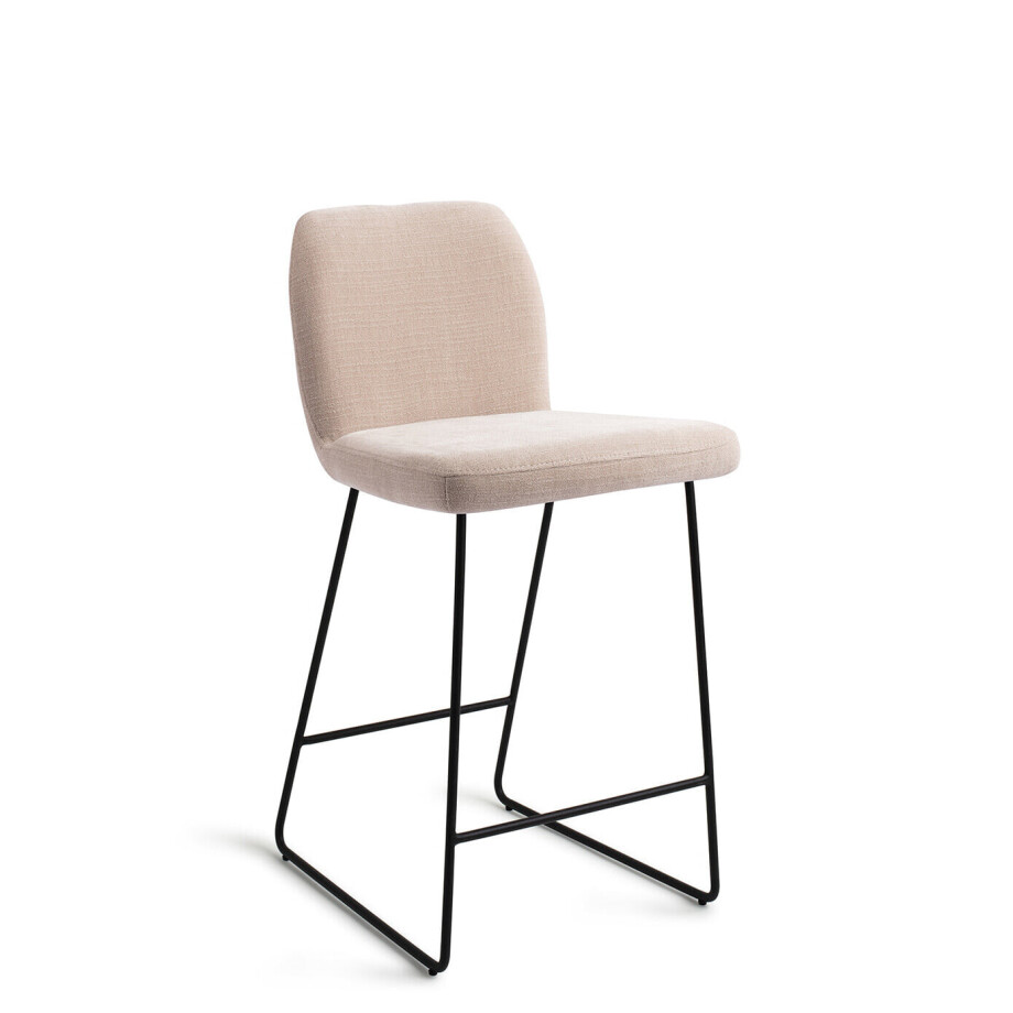 Jesper Home Barstoel 'Ikata' Slide Black, kleur Sand Strand (zithoogte 65cm) Jesper Home Barstoel 'Ikata' Slide Black, kleur Sand Strand (zithoogte 65cm) afbeelding 1