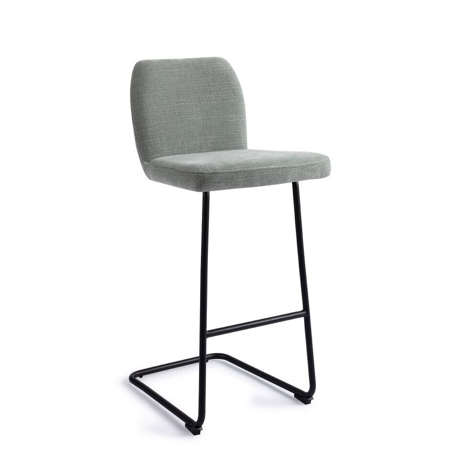 Jesper Home Barkruk 'Ikata' Arch Black, kleur Breezy Blue (zithoogte 75cm) afbeelding 1