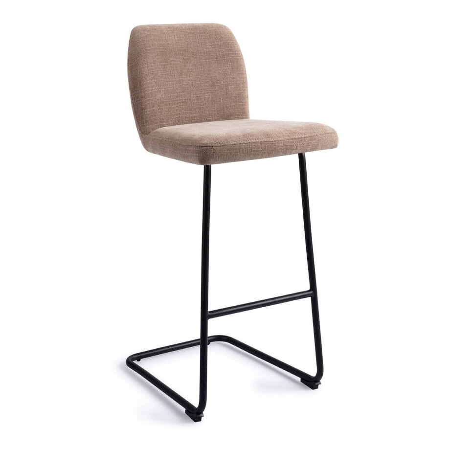 Jesper Home Barkruk 'Ikata' Arch Black, kleur Mocha Mist (zithoogte 75cm) afbeelding 1