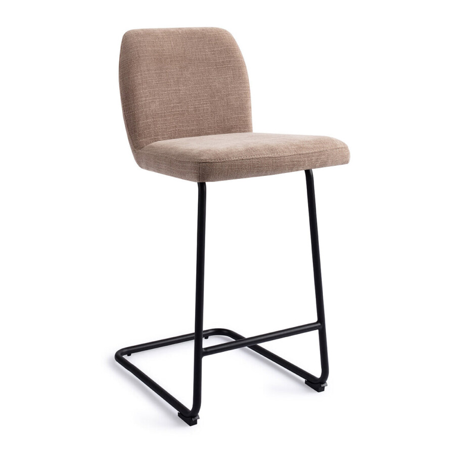 Jesper Home Barstoel 'Ikata' Arch Black, kleur Mocha Mist (zithoogte 65cm) afbeelding 1