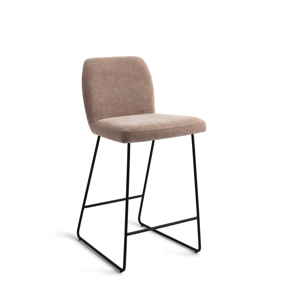 Jesper Home Barstoel 'Ikata' Slide Black, kleur Mocha Mist (zithoogte 65cm) Jesper Home Barstoel 'Ikata' Slide Black, kleur Mocha Mist (zithoogte 65cm) afbeelding 1