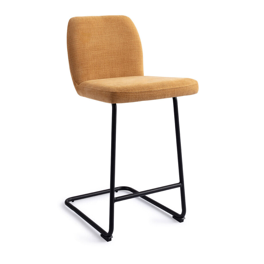 Jesper Home Barstoel 'Ikata' Arch Black, kleur Honey Harvest (zithoogte 65cm) afbeelding 1
