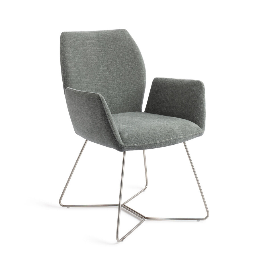 Jesper Home Eetkamerstoel 'Misaki' Beehive Steel, kleur Breezy Blue afbeelding 1