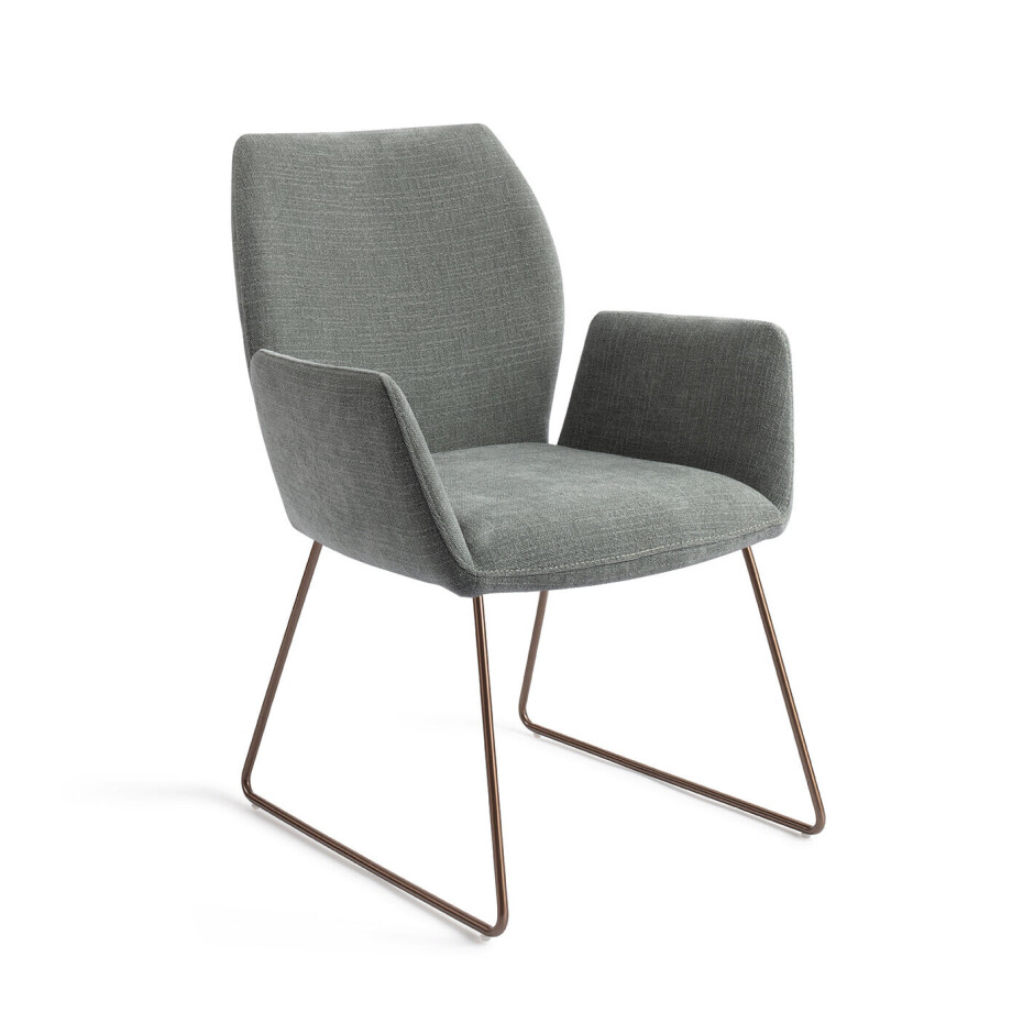 Jesper Home Eetkamerstoel 'Misaki' Slide Rose, kleur Breezy Blue afbeelding 1