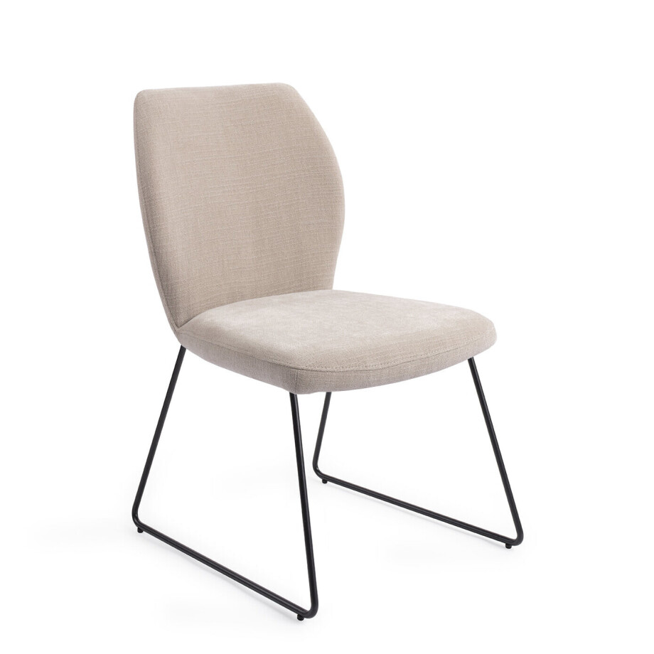 Jesper Home Eetkamerstoel 'Ikata' Slide Black, kleur Sand Strand afbeelding 1