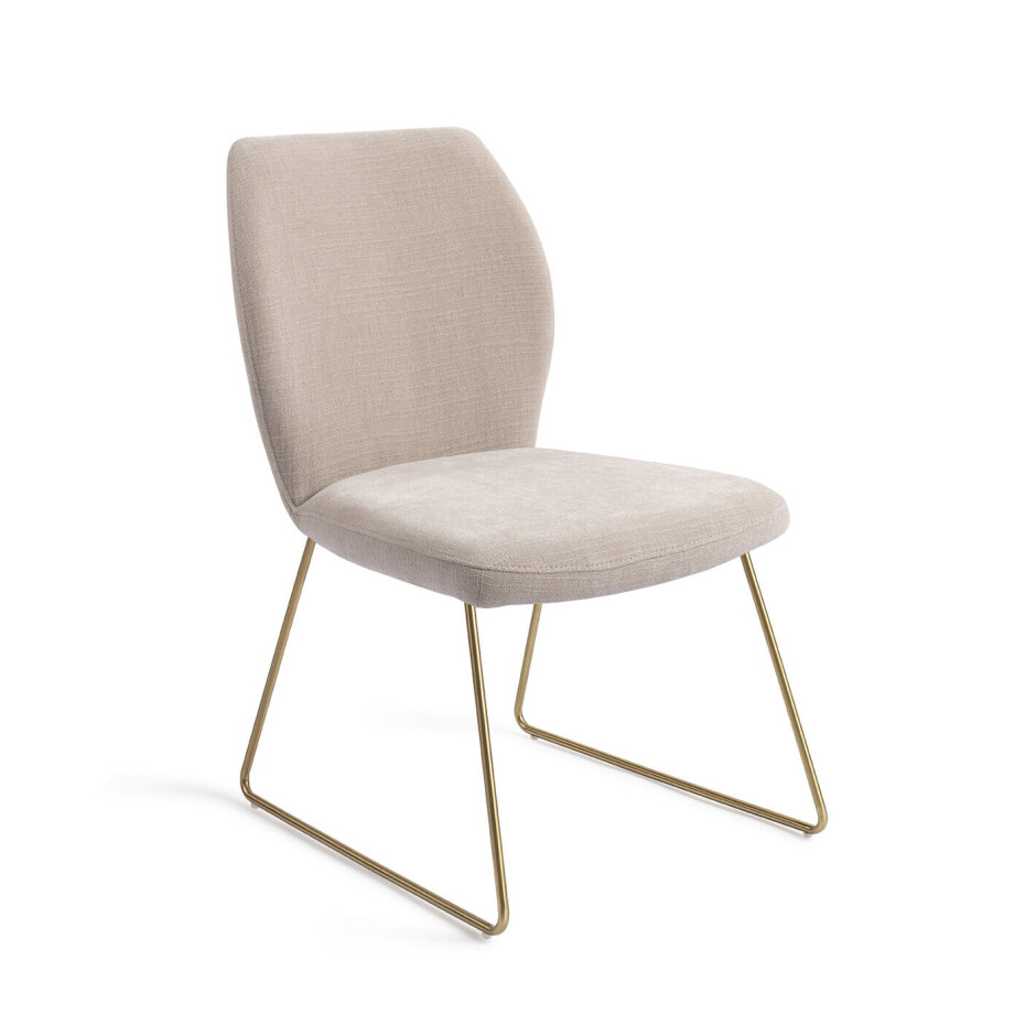 Jesper Home Eetkamerstoel 'Ikata' Slide Gold, kleur Sand Strand afbeelding 1