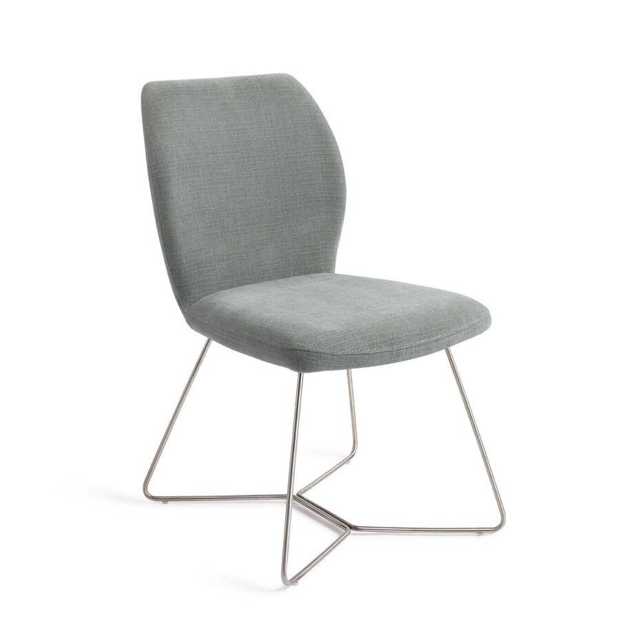 Jesper Home Eetkamerstoel 'Ikata' Beehive Steel, kleur Breezy Blue Jesper Home Eetkamerstoel 'Ikata' Beehive Steel, kleur Breezy Blue afbeelding 1