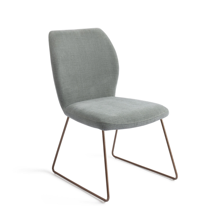 Jesper Home Eetkamerstoel 'Ikata' Slide Rose, kleur Breezy Blue afbeelding 1