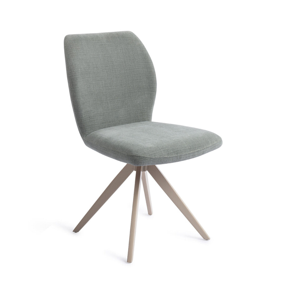 Jesper Home Draaibare Eetkamerstoel 'Ikata' Turn Beige, kleur Breezy Blue afbeelding 1