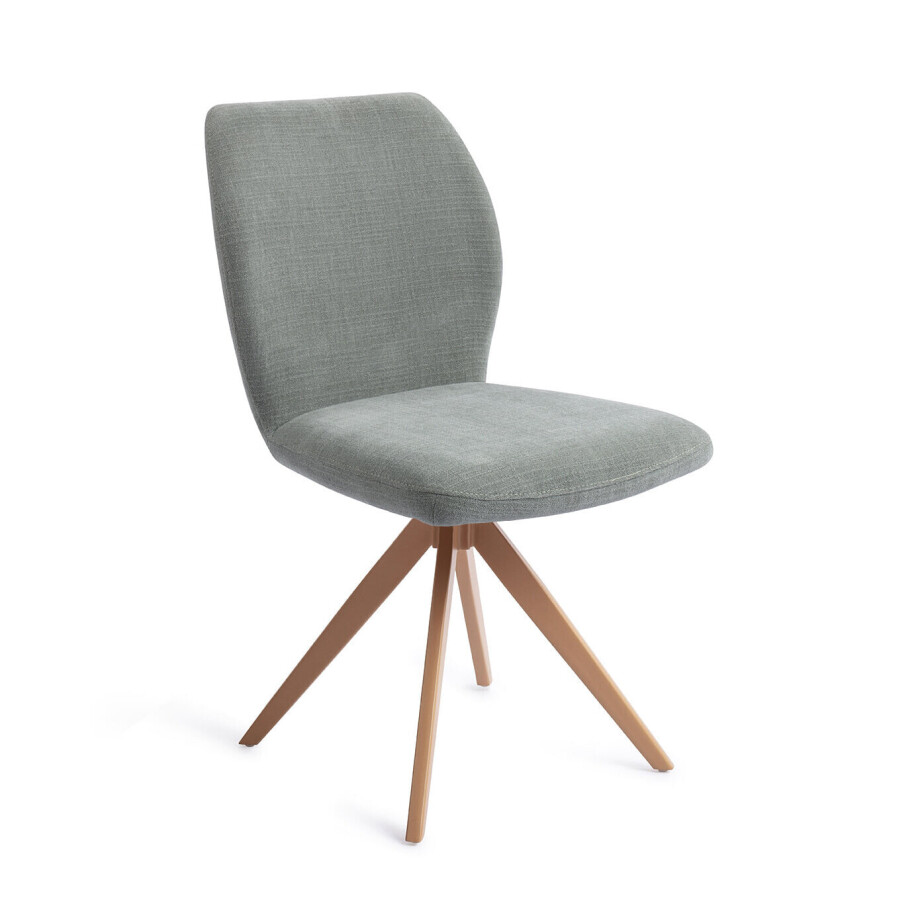 Jesper Home Draaibare Eetkamerstoel 'Ikata' Turn Peach, kleur Breezy Blue Jesper Home Draaibare Eetkamerstoel 'Ikata' Turn Peach, kleur Breezy Blue afbeelding 1