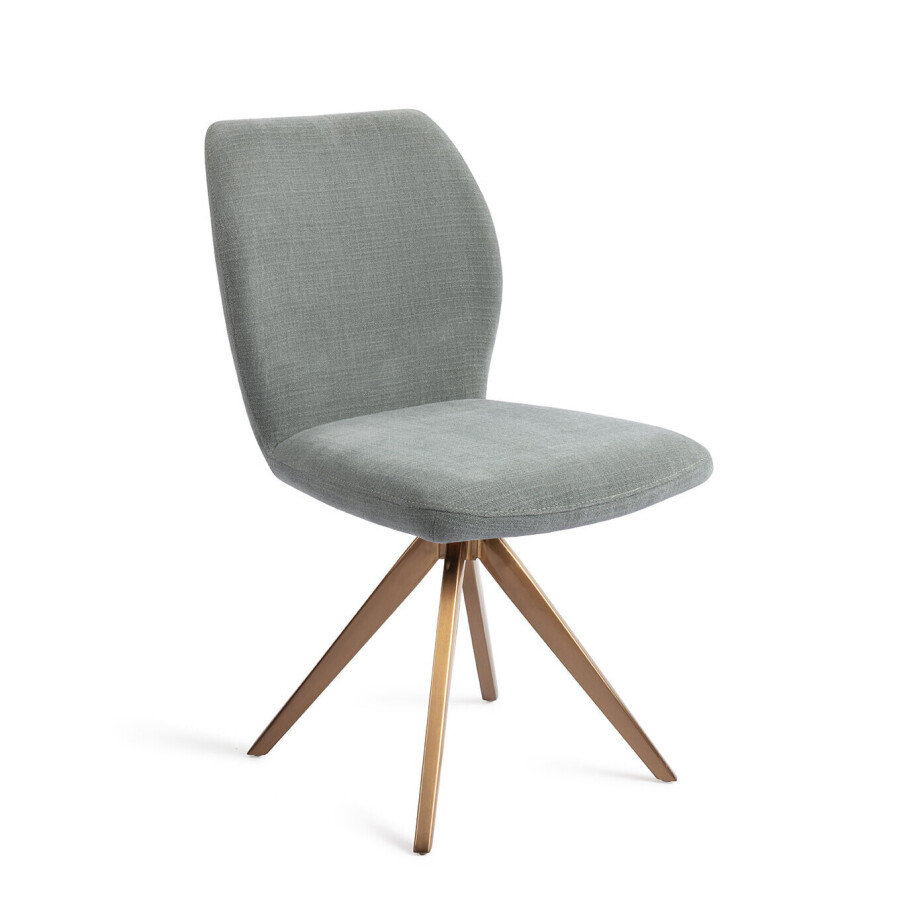 Jesper Home Draaibare Eetkamerstoel 'Ikata' Turn Rose, kleur Breezy Blue Jesper Home Draaibare Eetkamerstoel 'Ikata' Turn Rose, kleur Breezy Blue afbeelding 1