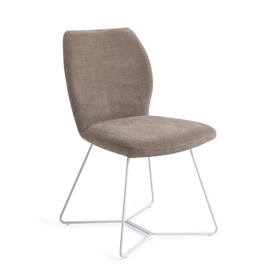 Jesper Home Eetkamerstoel 'Ikata' Beehive White, kleur Mocha Mist afbeelding 1