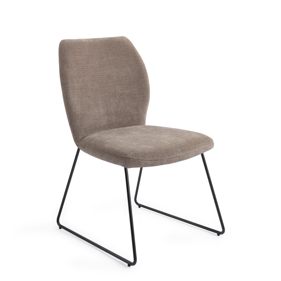 Jesper Home Eetkamerstoel 'Ikata' Slide Black, kleur Mocha Mist afbeelding 1