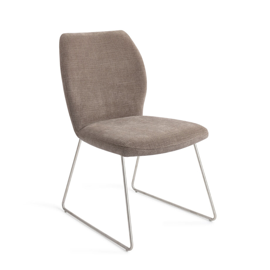 Jesper Home Eetkamerstoel 'Ikata' Slide Steel, kleur Mocha Mist afbeelding 1