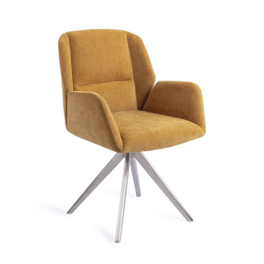 Jesper Home Draaibare Eetkamerstoel 'Myoko' Turn Steel, kleur El Dorado Jesper Home Draaibare Eetkamerstoel 'Myoko' Turn Steel, kleur El Dorado afbeelding 1