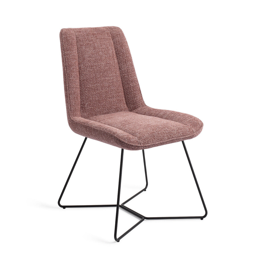 Jesper Home Eetkamerstoel 'Umedo' Beehive Black, kleur Scarlet Grain afbeelding 1