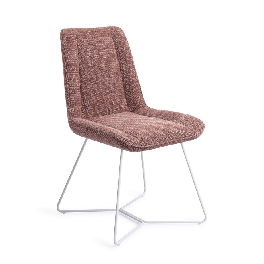 Jesper Home Eetkamerstoel 'Umedo' Beehive White, kleur Scarlet Grain Jesper Home Eetkamerstoel 'Umedo' Beehive White, kleur Scarlet Grain afbeelding 1