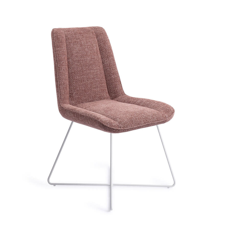 Jesper Home Eetkamerstoel 'Umedo' Cross White, kleur Scarlet Grain afbeelding 1