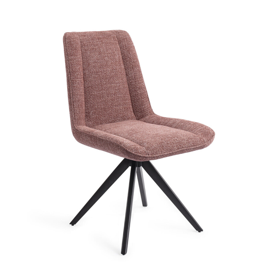 Jesper Home Draaibare Eetkamerstoel 'Umedo' Turn Black, kleur Scarlet Grain Jesper Home Draaibare Eetkamerstoel 'Umedo' Turn Black, kleur Scarlet Grain afbeelding 1