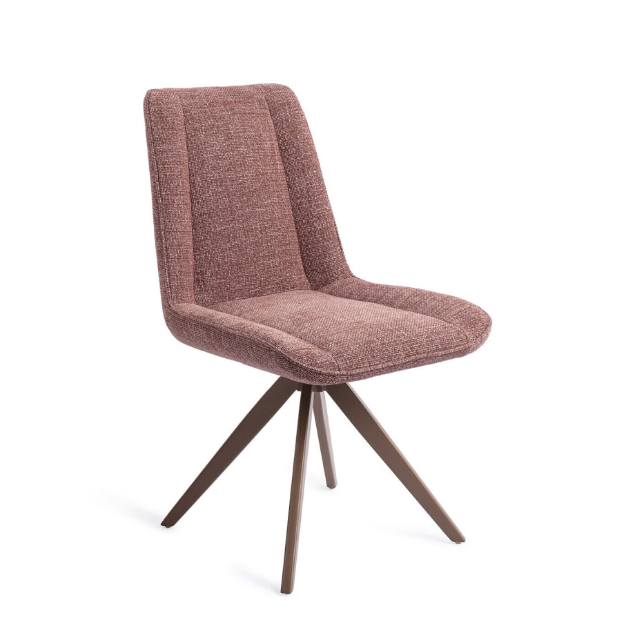 Jesper Home Draaibare Eetkamerstoel 'Umedo' Turn Brown, kleur Scarlet Grain afbeelding 1