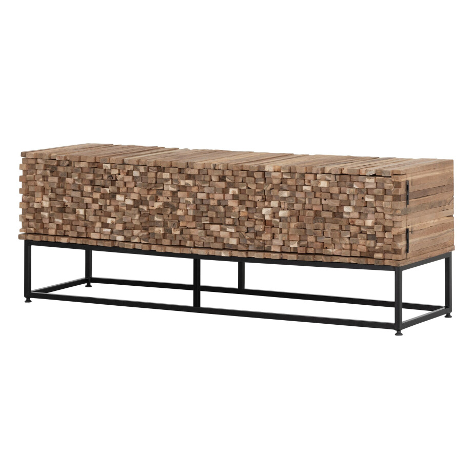 MUST Living TV-meubel 'Sticks' Teakhout, 145cm MUST Living TV-meubel 'Sticks' Teakhout, 145cm afbeelding