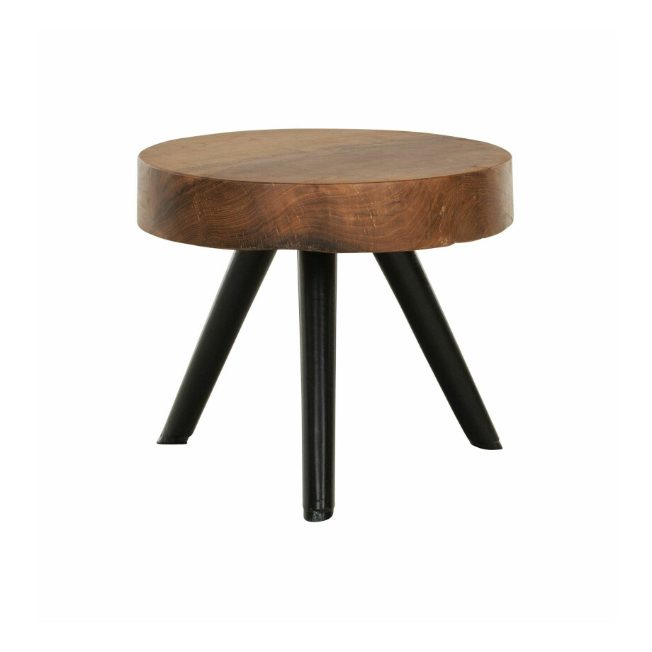 MUST Living Salontafel 'Disk' Teakhout, 40cm MUST Living Salontafel 'Disk' Teakhout, 40cm afbeelding 1