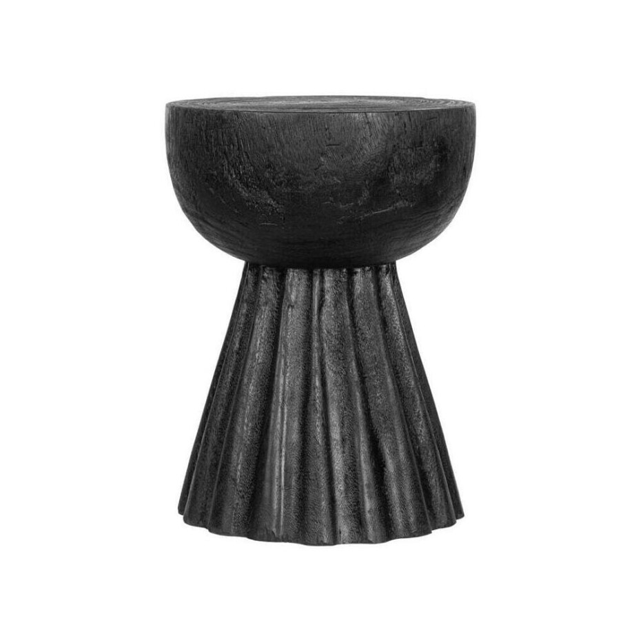 MUST Living Krukje/Bijzettafel 'Trophy' Suarhout, kleur Zwart MUST Living Krukje/Bijzettafel 'Trophy' Suarhout, kleur Zwart afbeelding 1