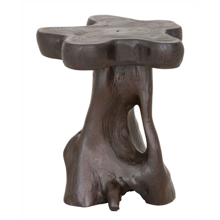 MUST Living Bijzettafel 'Mushroom' Teakhout, 40cm, kleur Bruin afbeelding 1