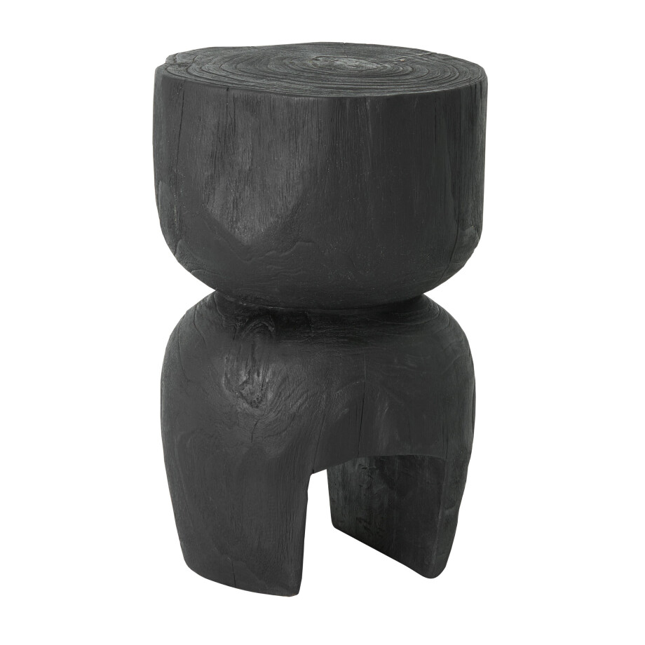 MUST Living Bijzettafel 'Amber' Teakhout, kleur Zwart MUST Living Bijzettafel 'Amber' Teakhout, kleur Zwart afbeelding 1