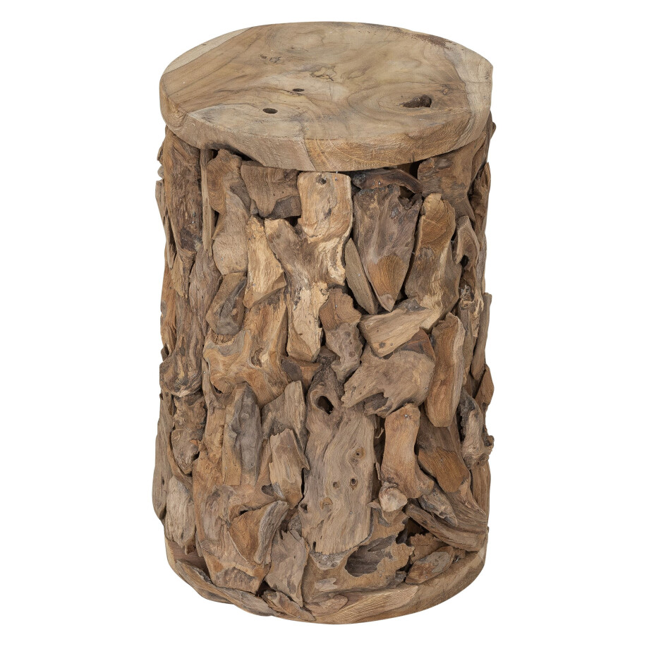 MUST Living Bijzettafel 'Spice' Teakhout, Ø30cm afbeelding 