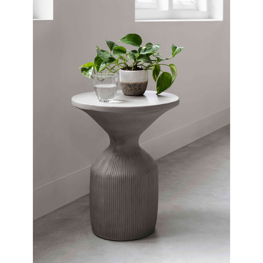 MUST Living Bijzettafel 'Flora', 51cm, kleur Olijf afbeelding 1