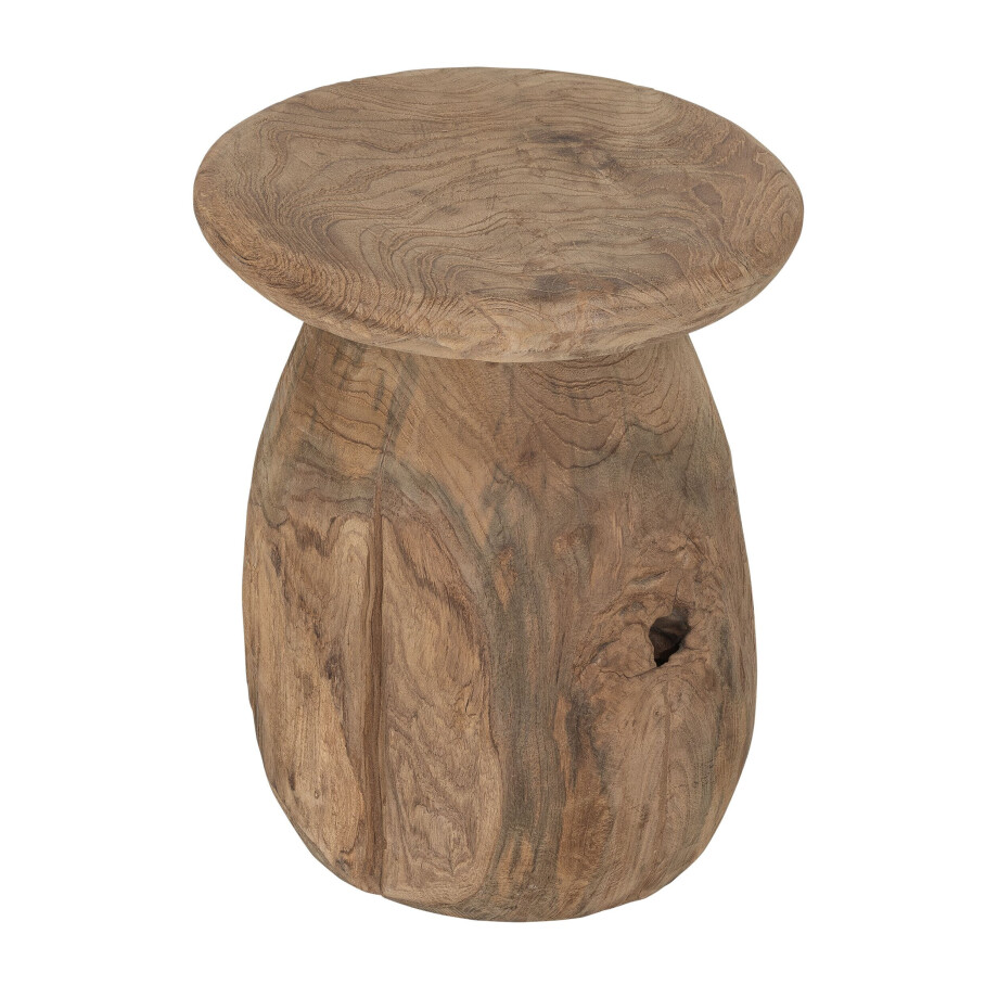 MUST Living Bijzettafel 'Bromo' Teakhout, Ø35cm afbeelding 