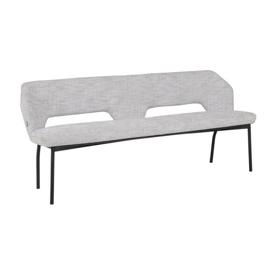 MUST Living Eetkamerbank 'Bloom' Polaris, 190cm, kleur Lichtgrijs afbeelding 1