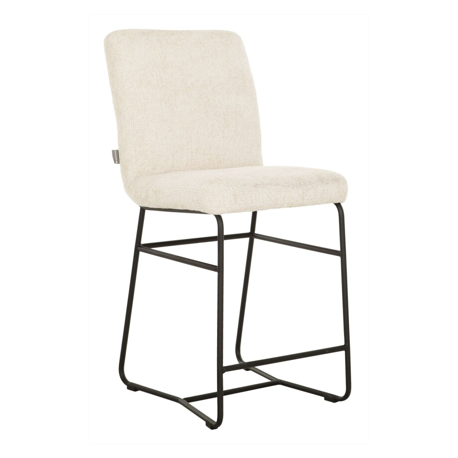 MUST Living Barstoel 'Zola' Chenille, kleur Naturel MUST Living Barstoel 'Zola' Chenille, kleur Naturel afbeelding 1