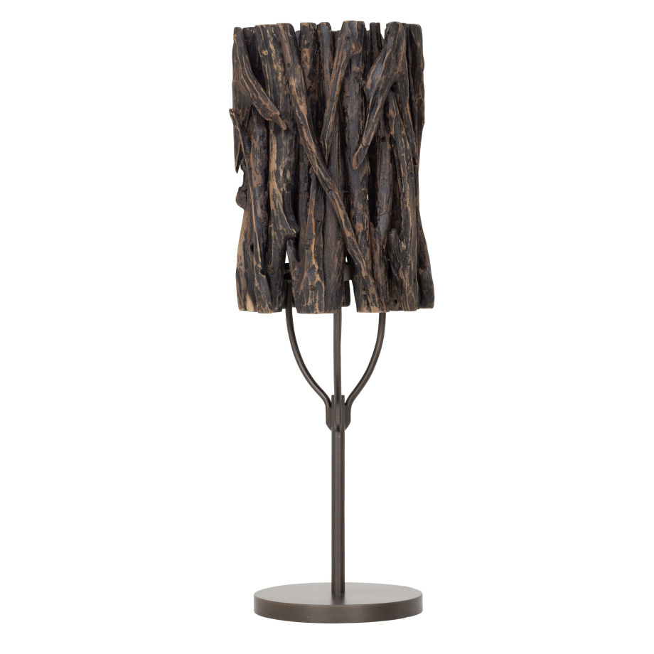 MUST Living Tafellamp 'Forest' Teakhout, 70cm, kleur Bruin afbeelding 1