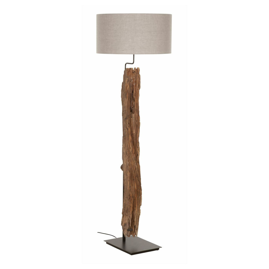 MUST Living Vloerlamp 'Contemporary' Teakhout, 180cm afbeelding 1