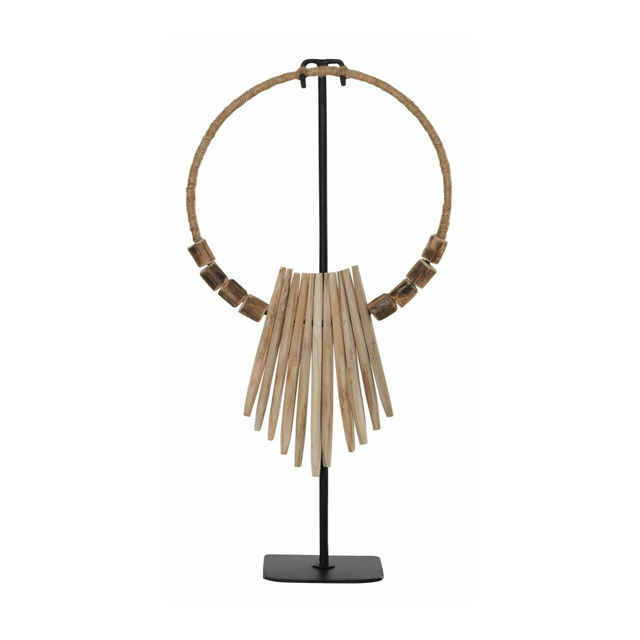 MUST Living Decoratie 'Necklace' Teakhout, 53cm MUST Living Decoratie 'Necklace' Teakhout, 53cm afbeelding