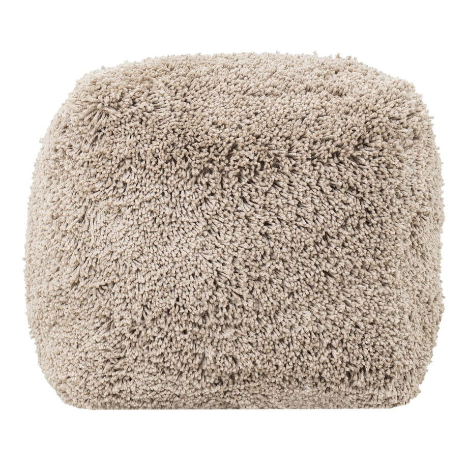 MUST Living Poef 'Celeste' kleur Taupe afbeelding 1